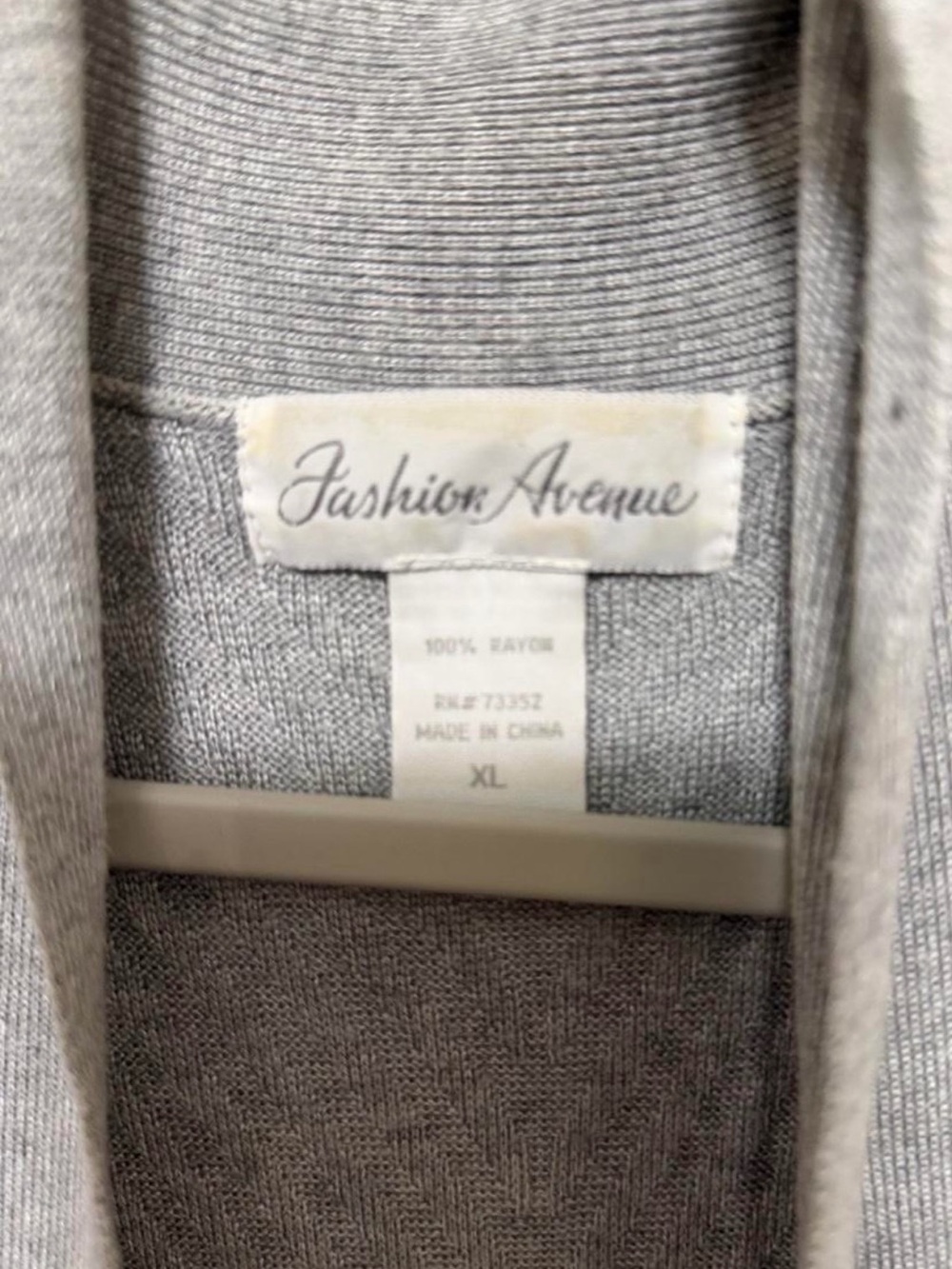 Gray Ribbed Maxi Vest - Picture 3 of 3